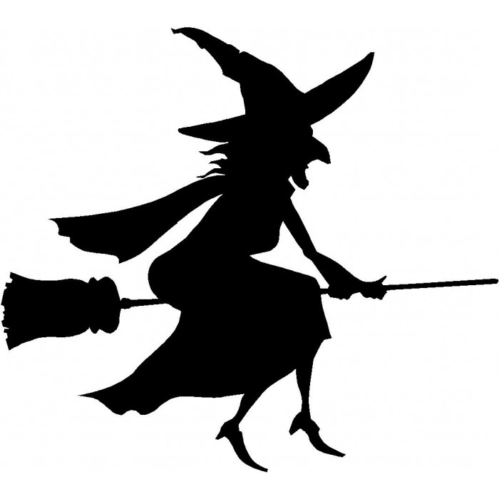 Traditional Witch on broom sticker - Signmash logos and vinyl letters