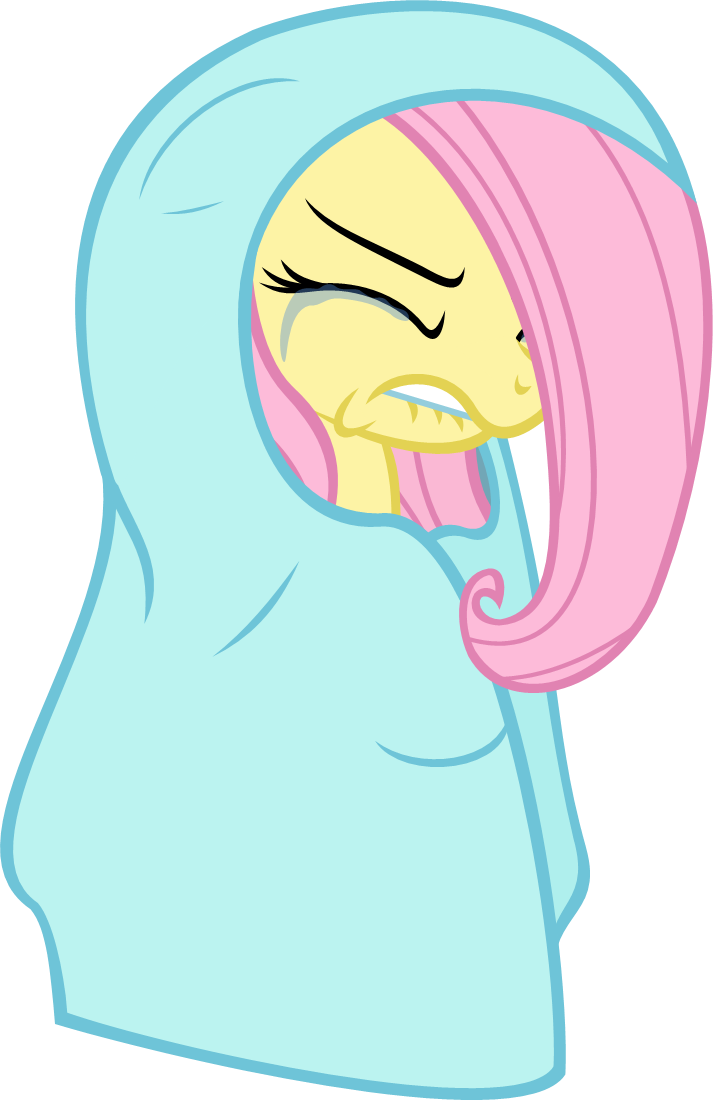Fluttershy - Scared by Zacatron94 on Clipart library