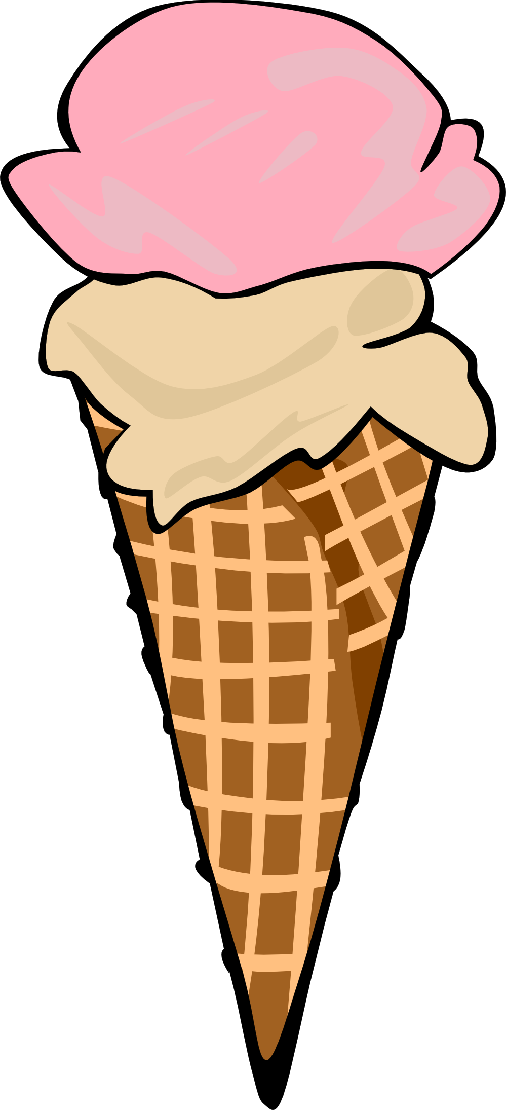 Images For  Empty Ice Cream Cones Clip Art