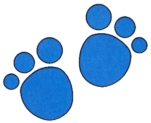 Blues Clues Paw Print Printable - Clipart library 