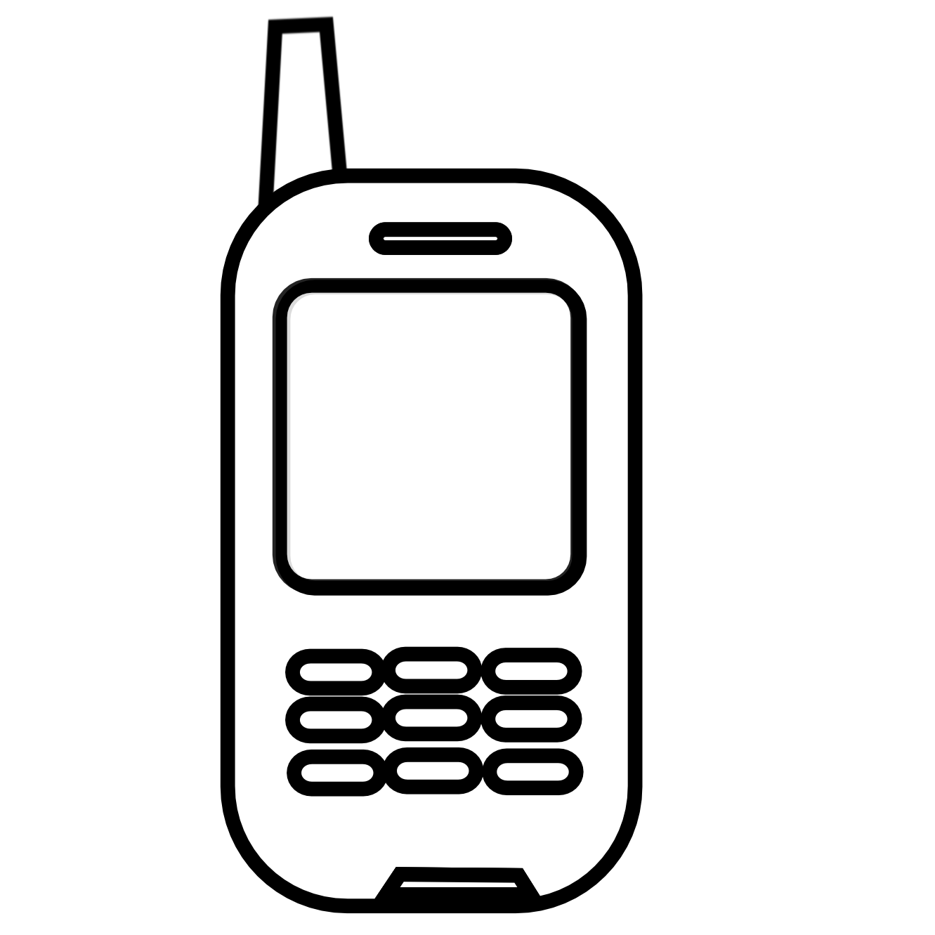 Cell Phone Clip Art Black And White | Clipart library - Free Clipart 