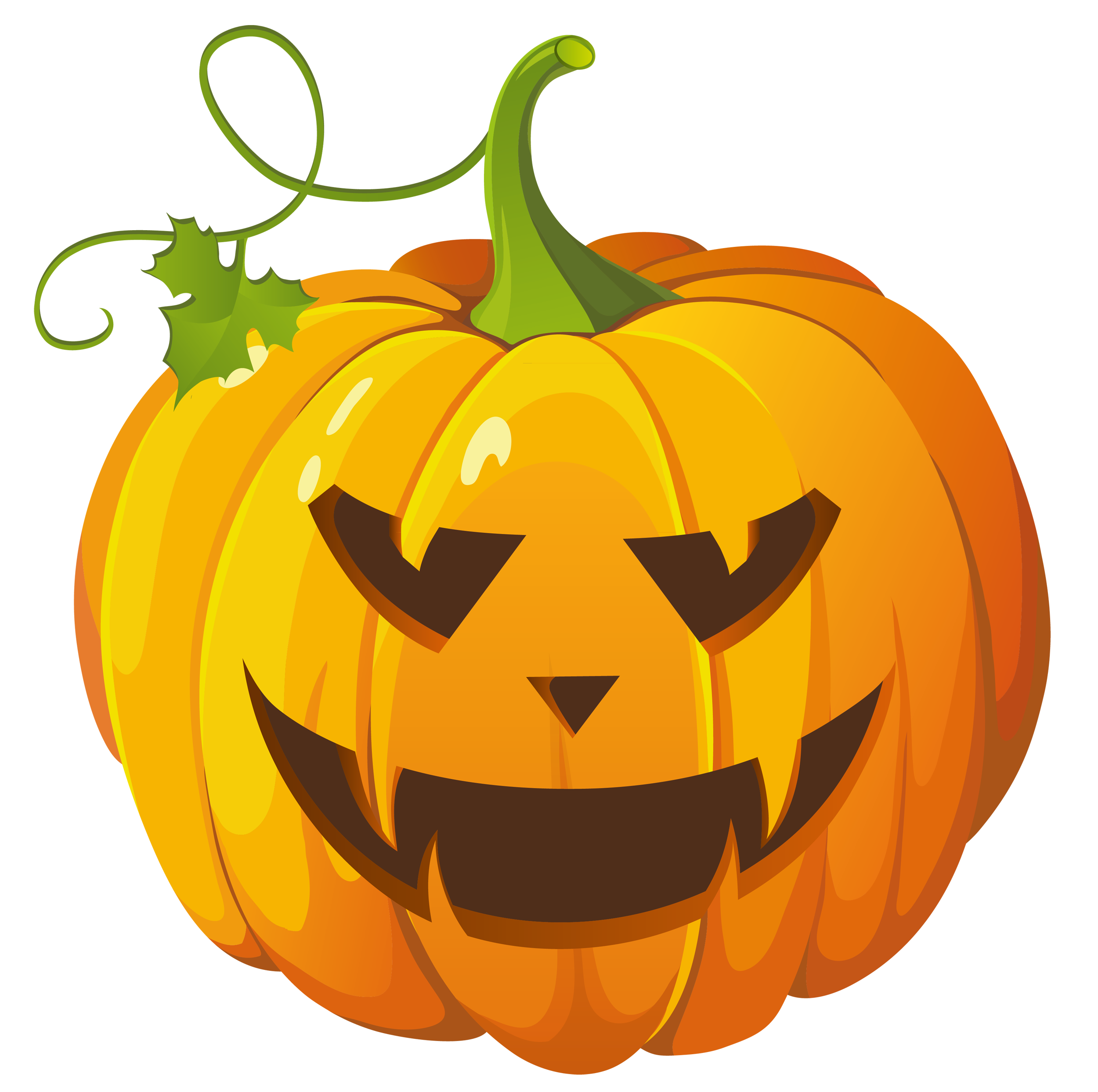 Large Transparent Halloween Pumpkin Clipart