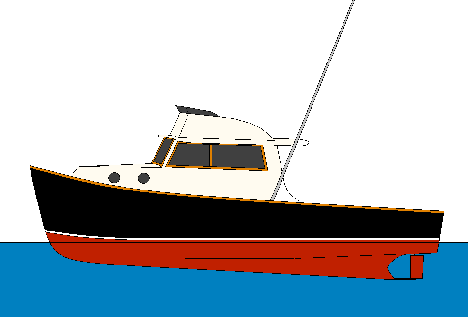 Commercial Fishing Boat Drawing