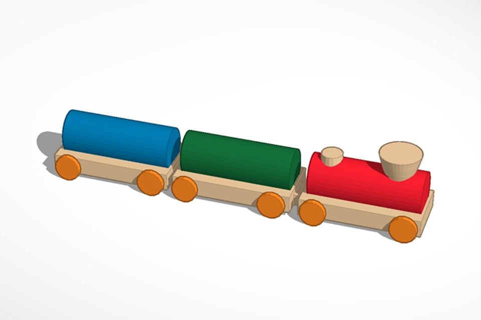 Simple Toy Train in CAD - DIY