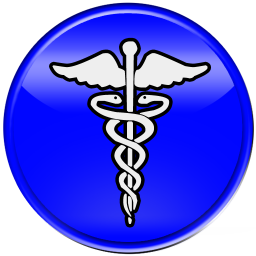 Medical symbol caduceus blue gradient clipart image - ipharmd.net