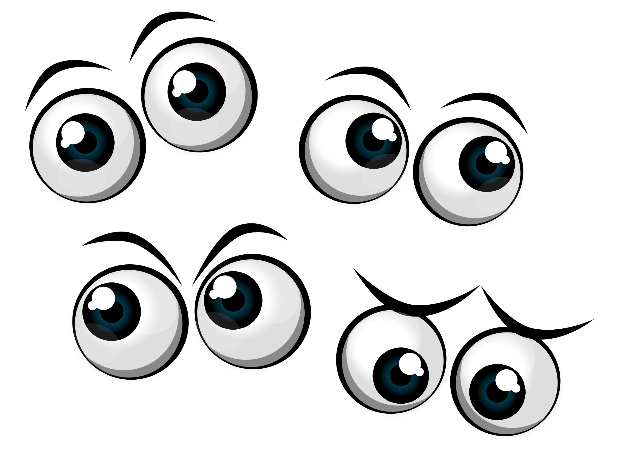 Cute Eye Cartoon - Clipart library - Clip Art Library