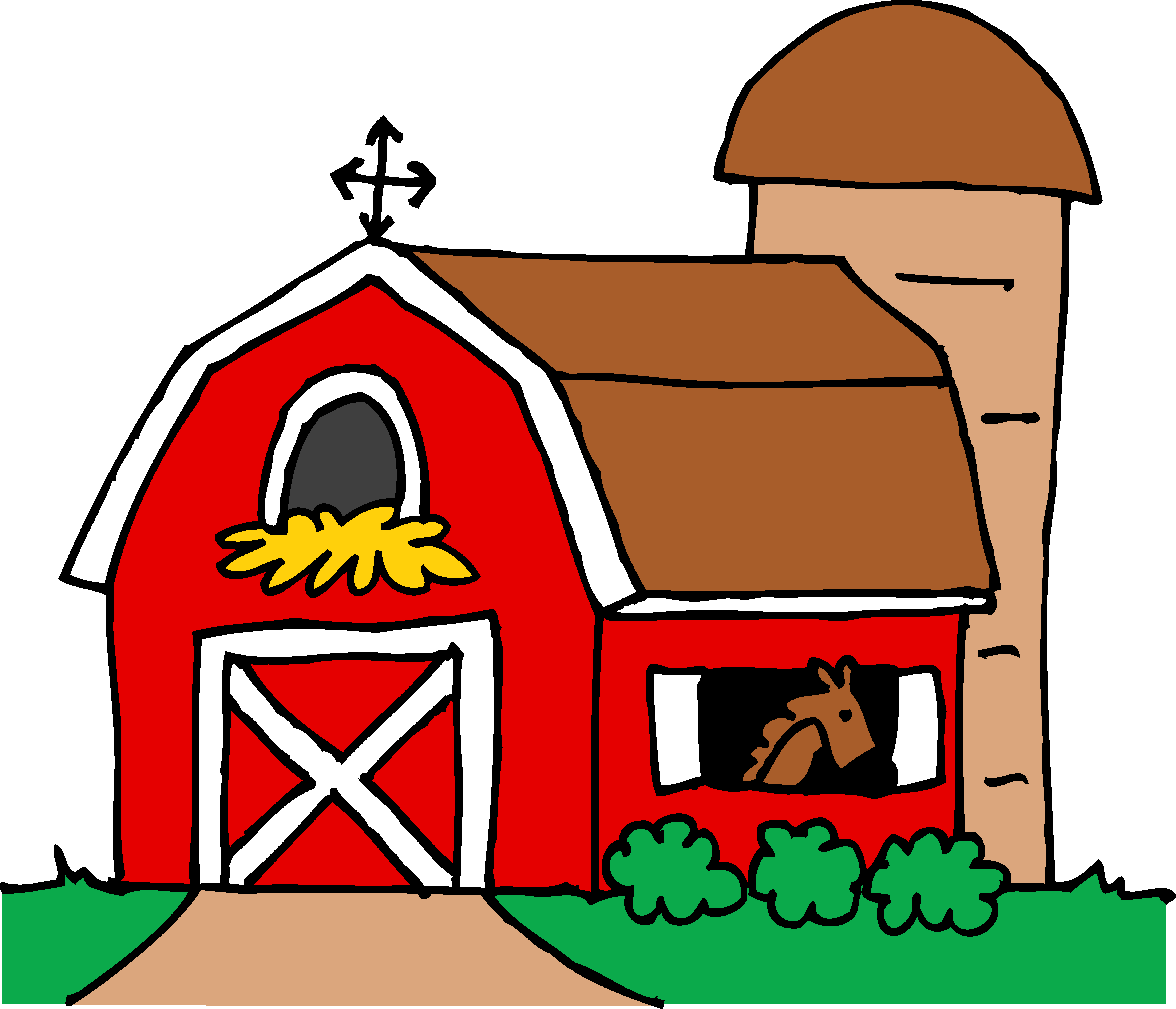 free clip art farm house - photo #11