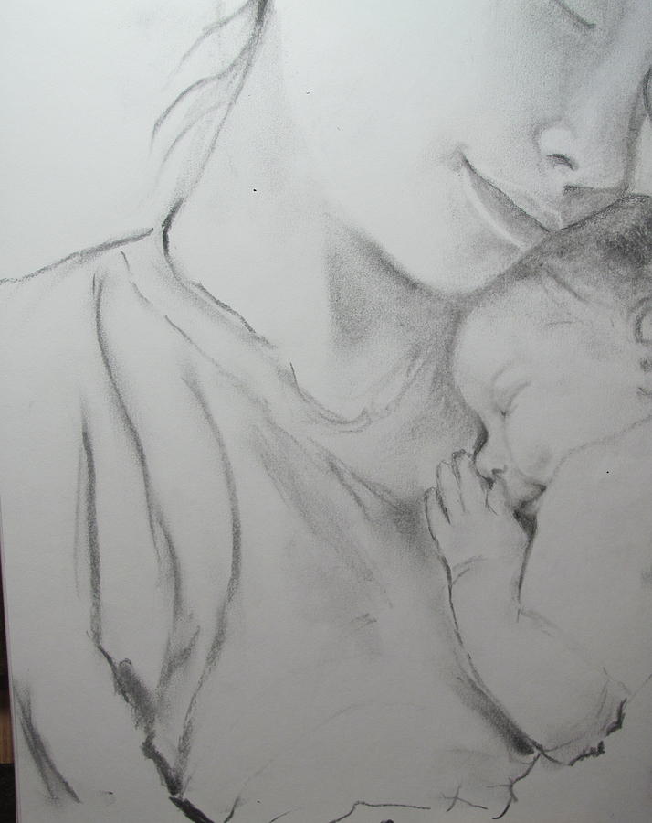 Mother And Sleeping Child by Sheila Gunter