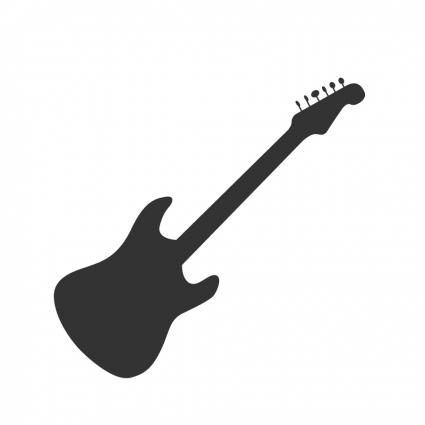 Guitar silhouette Free vector in Adobe Illustrator ai ( .ai 