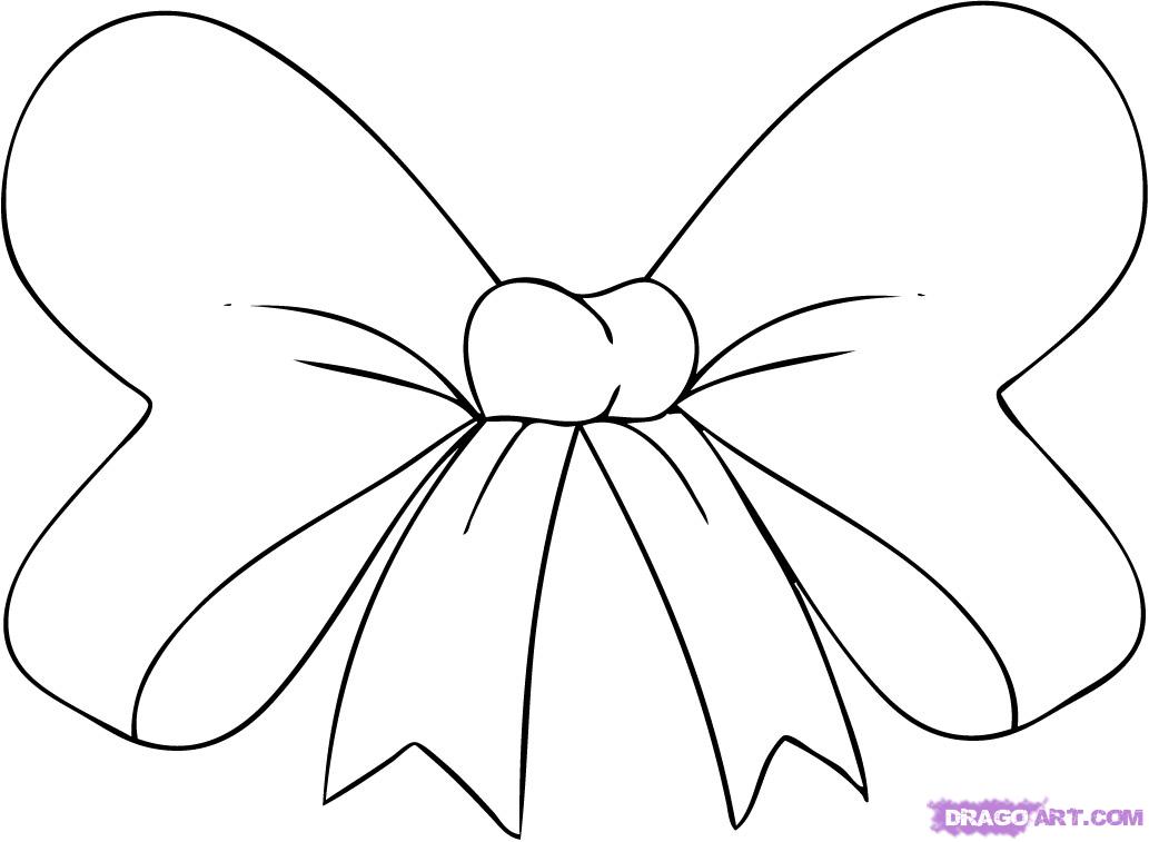 How to Draw a Hair Bow, Step by Step, Stuff, Pop Culture, FREE 