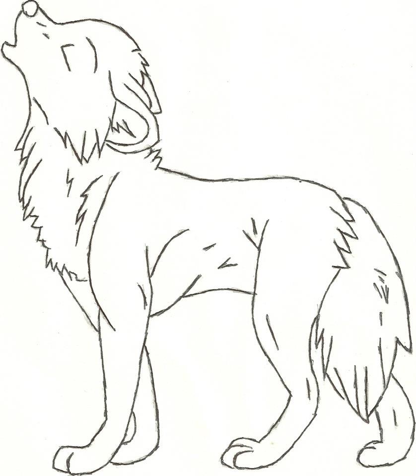 easy anime wolf drawings - Clip Art Library