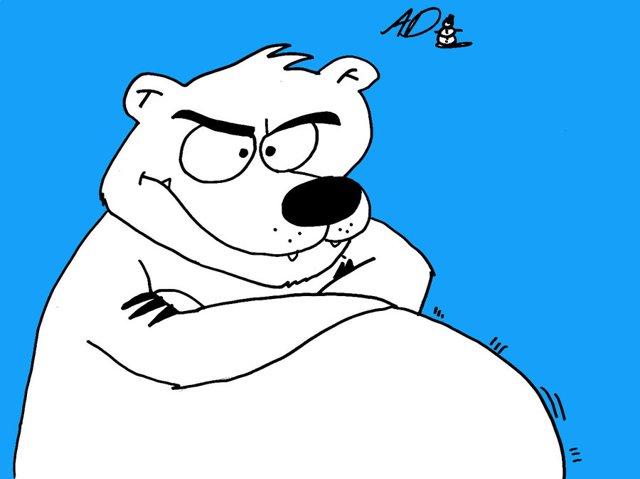 Fat Polar Bear by alex23546 on Clipart library