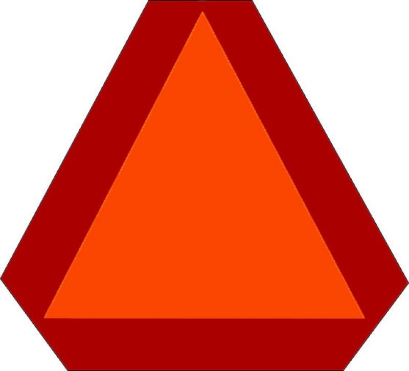 Yellow Triangle Meaning Driving