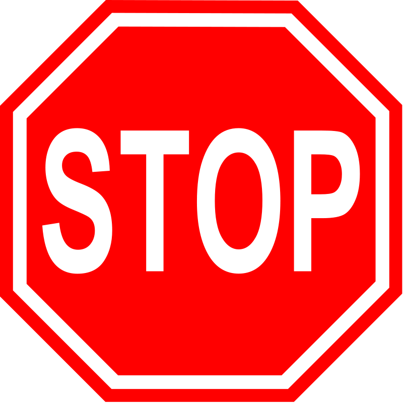 Stop Sign Clipart Black And White | Clipart library - Free Clipart 