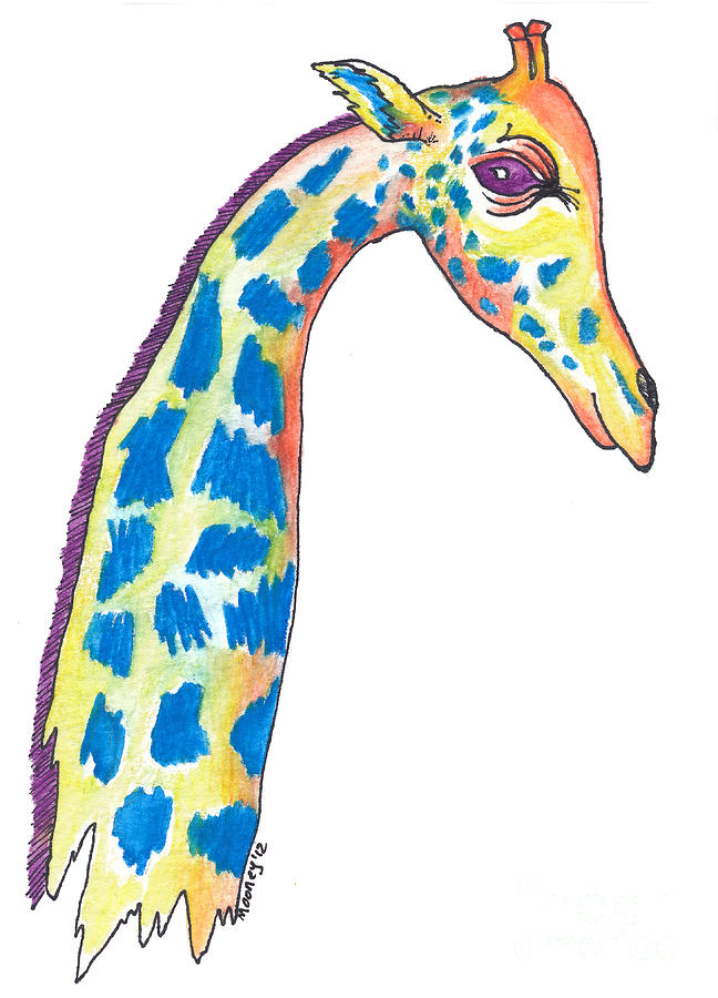 Giraffe Drawings Originals for Sale