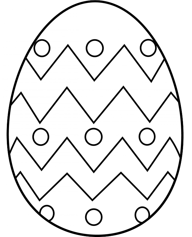 Clipart Black And WhiteEaster Egg Coloring Page Free Clip Art 