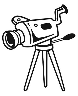 Pix For  Digital Camera Clipart Black And White