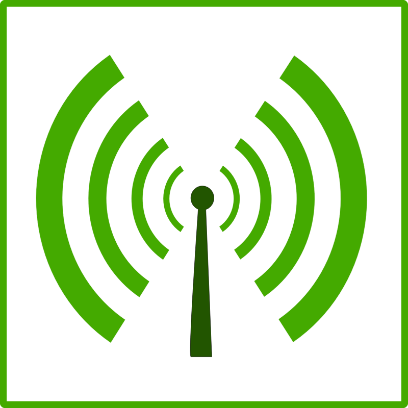 Clipart - eco green wifi pollution icon