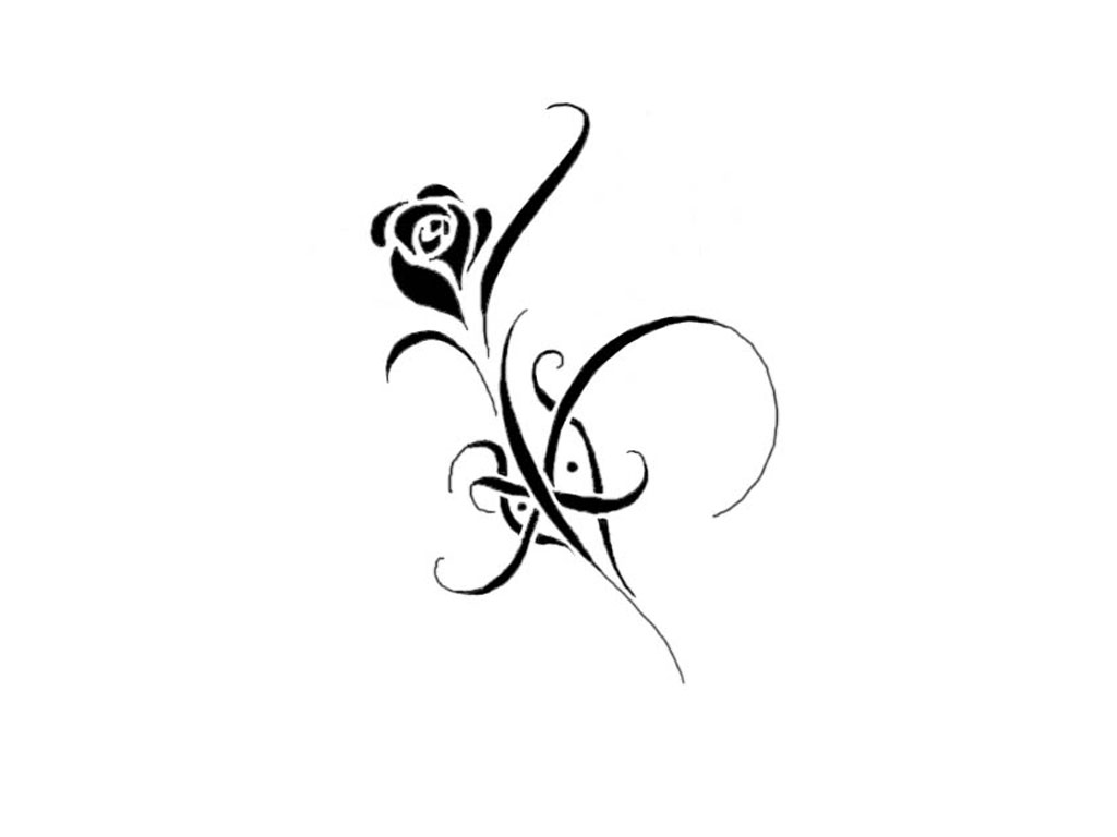 Free Black And White Flower Tattoo Designs Download Free Clip Art