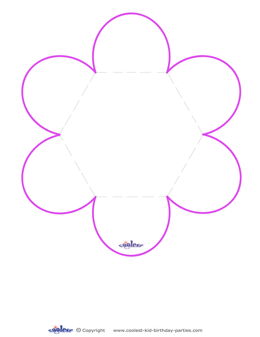 Blank Flower Card Template - NextInvitation Templates 