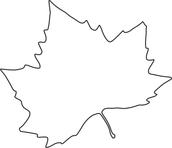 Leaf Outline clip art - vector clip art online, royalty free 