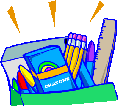 School Supplies Clip Art Border | Clipart library - Free Clipart Images