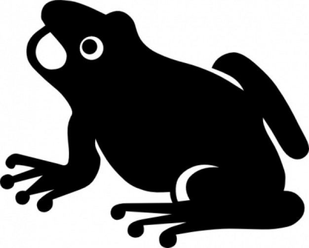 Frog Silhouette clip art Vector | Free Download