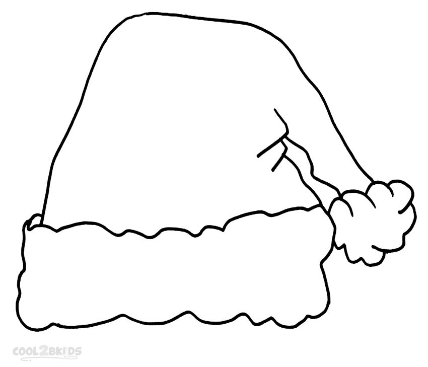 Printable Santa Hat Coloring Pages For Kids | Cool2bKids