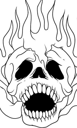 How To Draw Skull On Fire App for Android