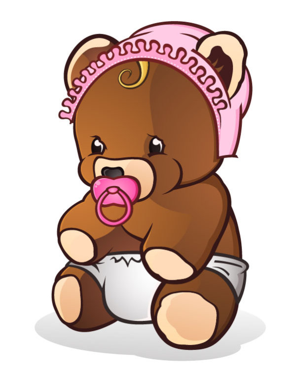 Cute Cartoon Teddy bear vector 02 - Vector Animal free download