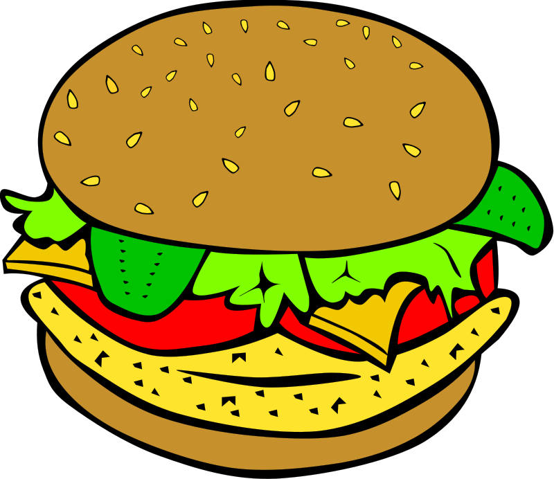 Food Clip Art To Color
