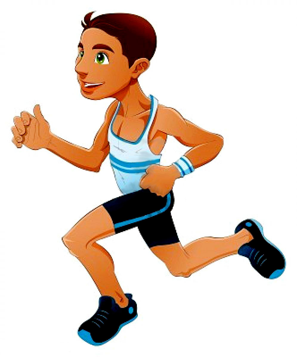 running sport cartoon - Clip Art Library