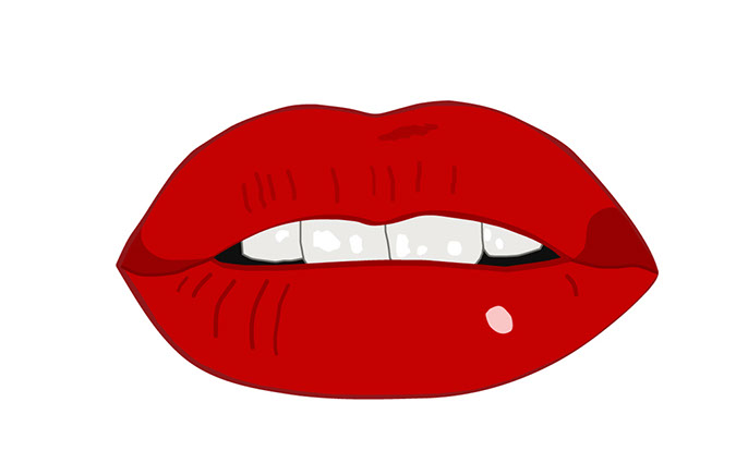 Pix For  Red Lip Clipart