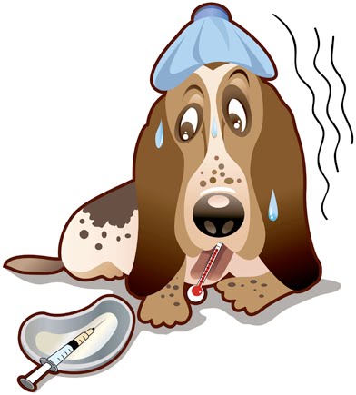 Sick Dog Cartoon | Free Download Clip Art | Free Clip Art | on Clipart