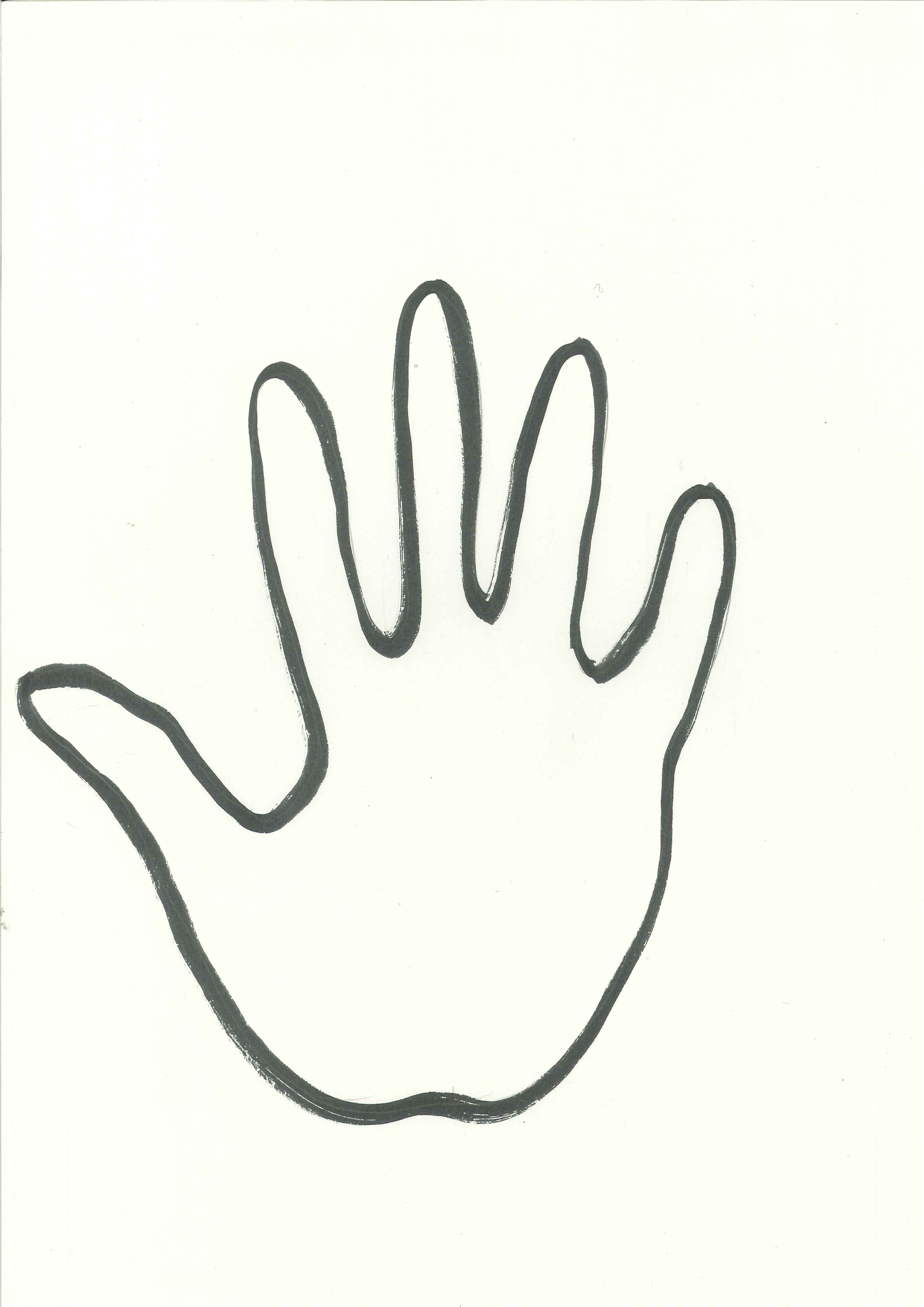 Free Outline Of Hand, Download Free Outline Of Hand png images, Free