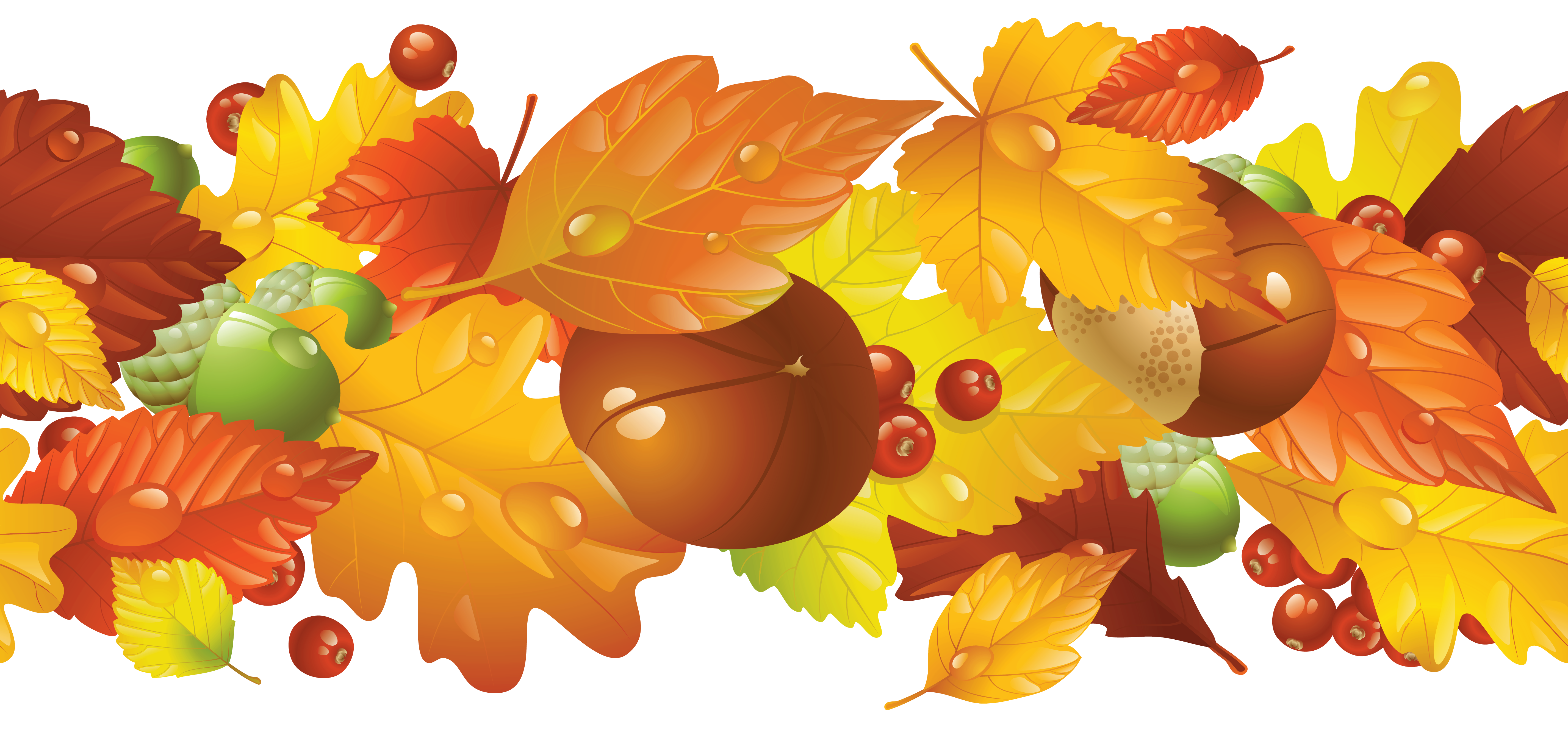 Transparent Fall Border PNG Clipart Picture