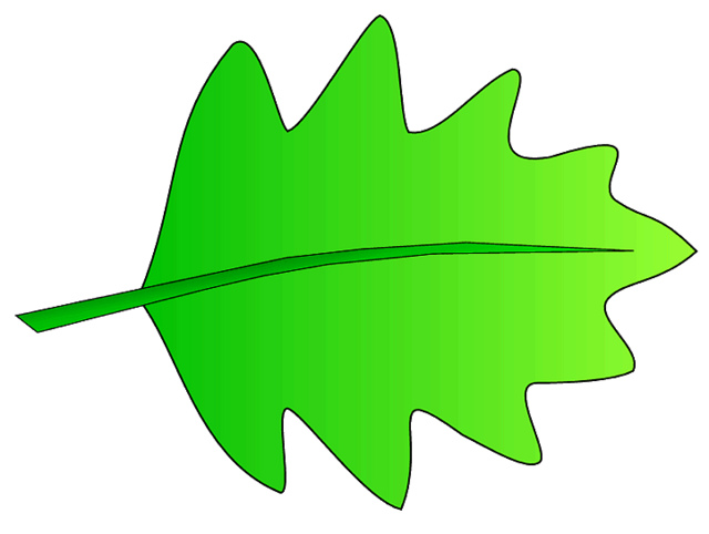 green leaf 3 sketch clipart, lge 12 cm long | Flickr - Photo Sharing!