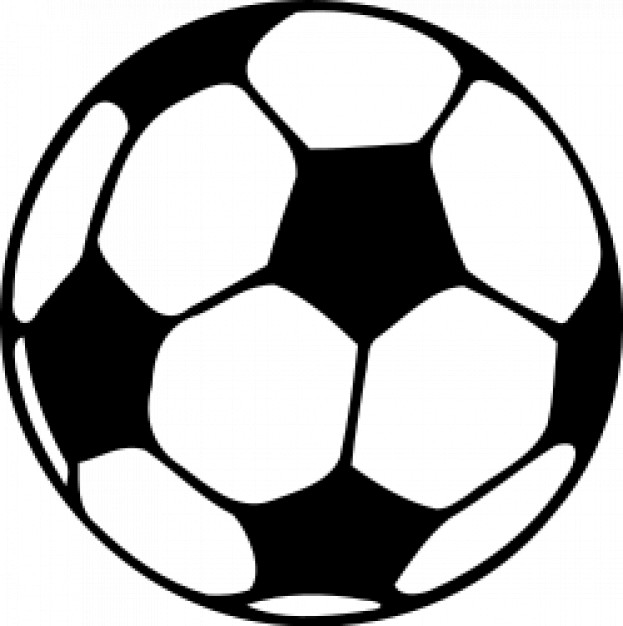 Soccer ball black and white vector Vector | Free Download