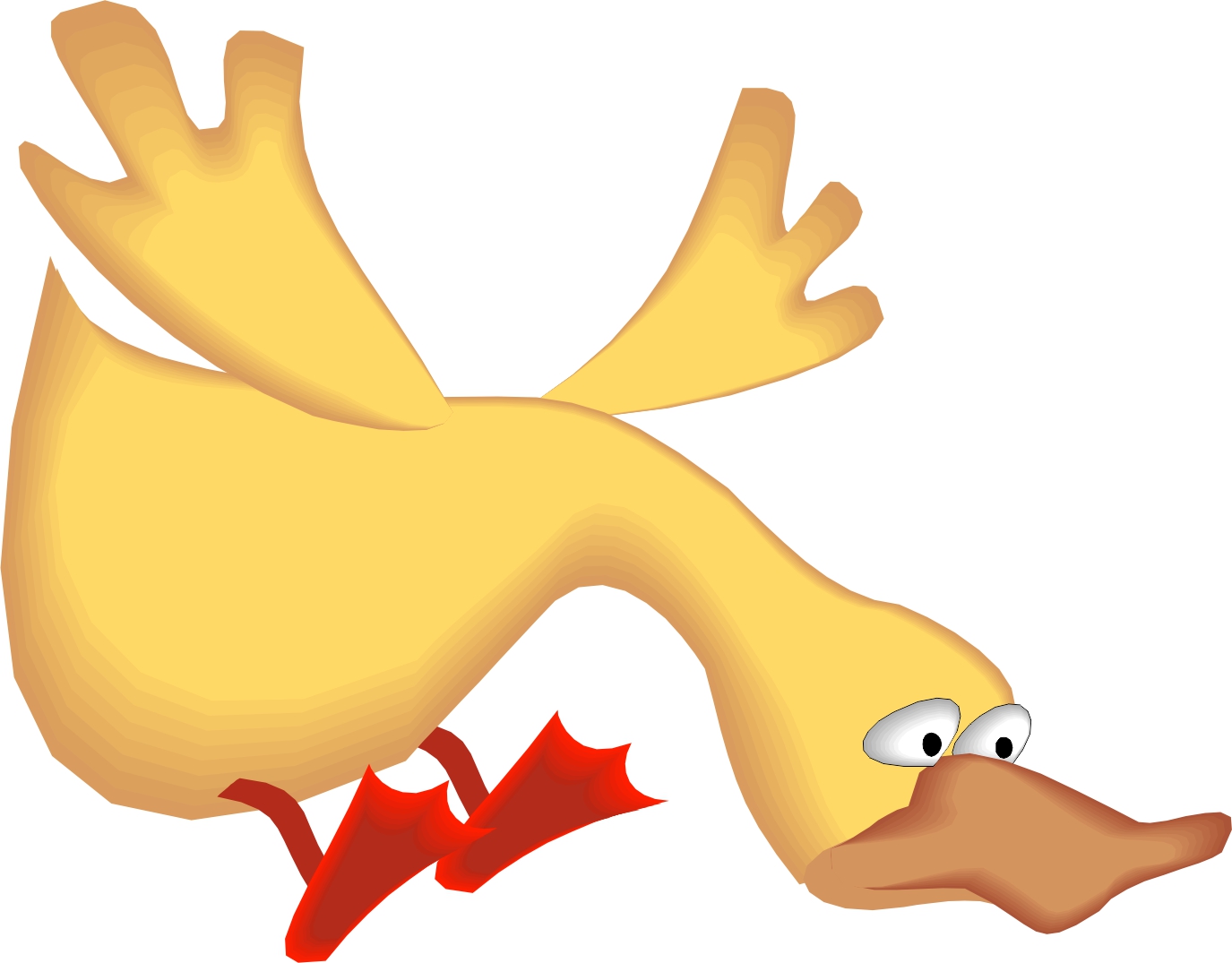 Duck Flying Cartoon - Gallery