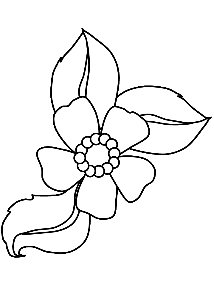 Flowers Coloring Pages 5 - Flower Maria