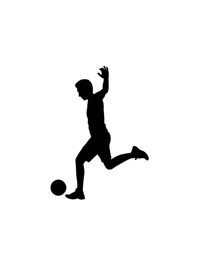 Football silhouettes