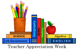 Teacher Appreciation Week Clip Art - Teacher Appreciation Week Titles