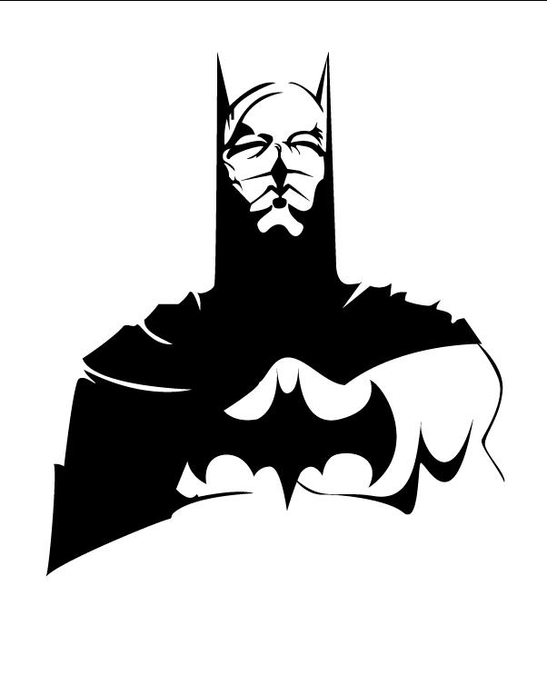 Ruff Copy: Batman stencil