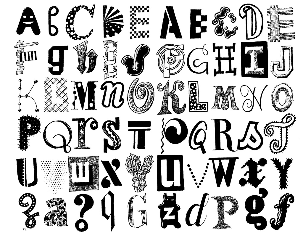 creative letters to draw