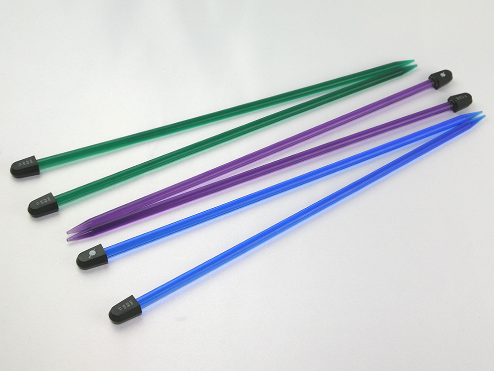 Case Clear Plastic Colourful Knitting Needles 40cm x 10mm | eBay