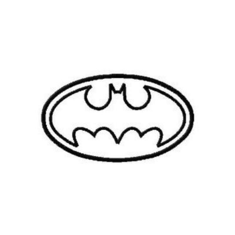 Applique And Stitched Batman Logo 10 Different Sizes Machine 