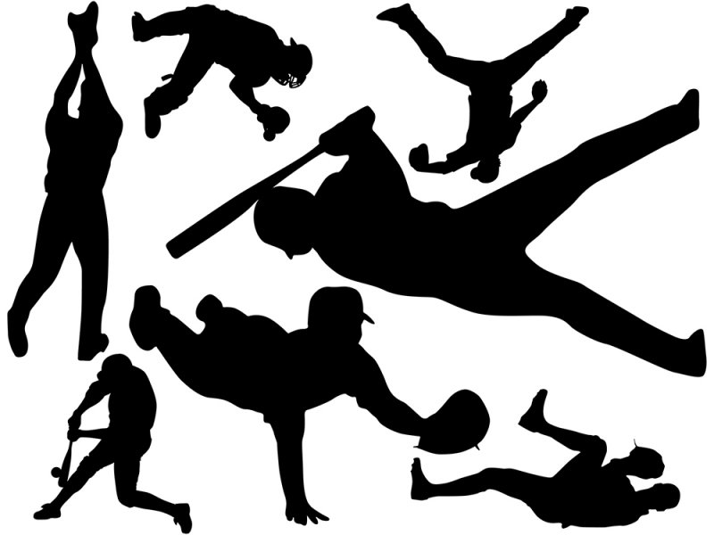 Sports Silhouette Wall Decal Packages: 10 Great Choices 