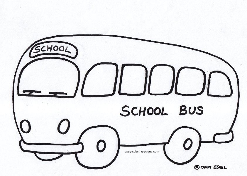 School Bus Driver Coloring Page