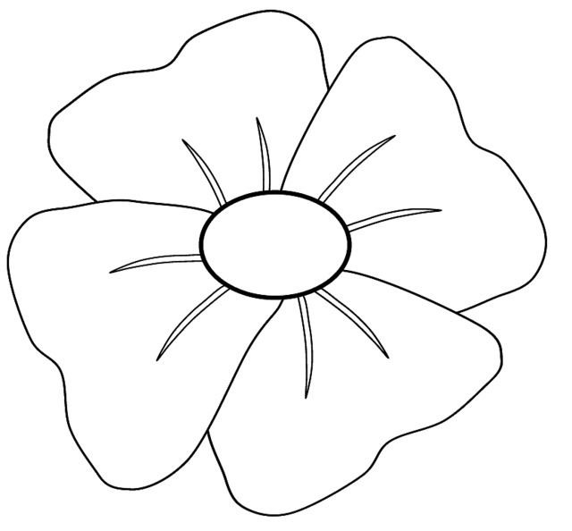 poppy day Colouring Pages