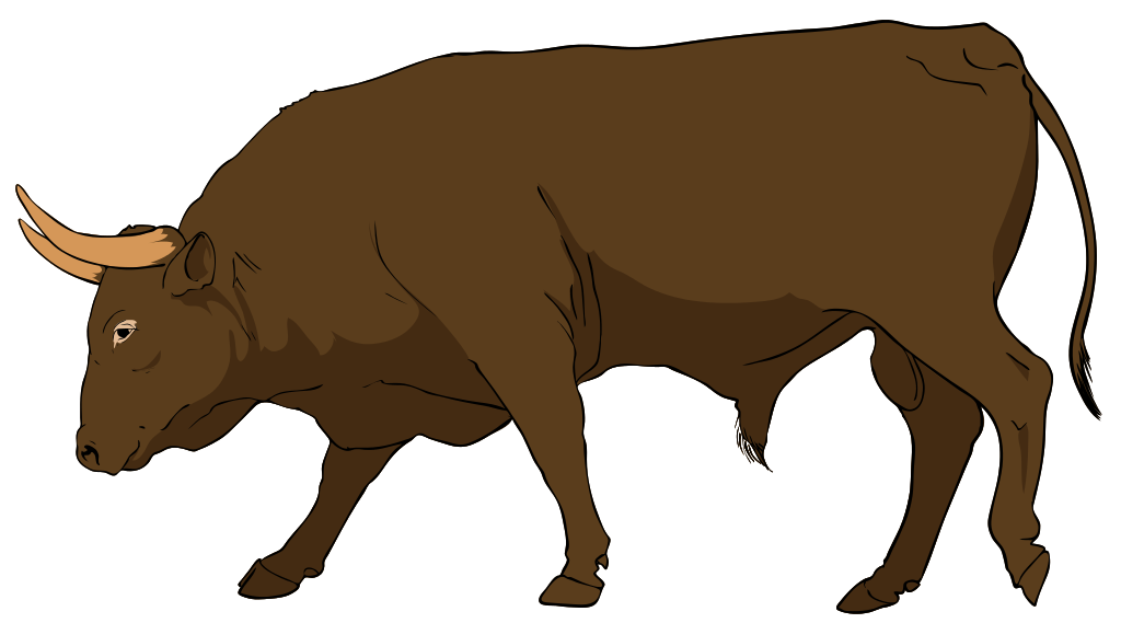 File:Bull clipart 01.svg - Wikimedia Commons